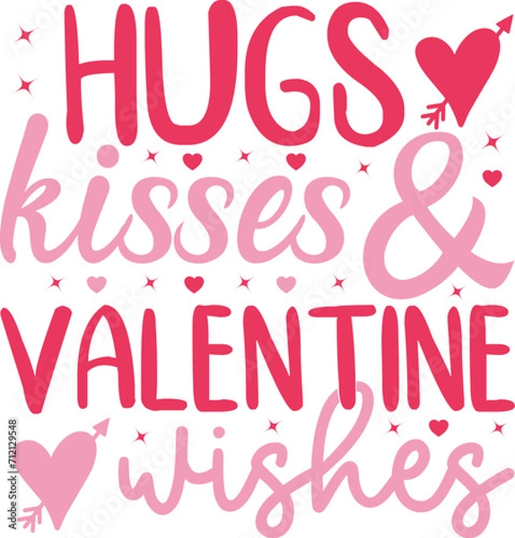 Obraz valentines svg design cut files