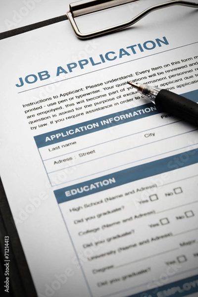 Obraz Apply for new job by Application Document