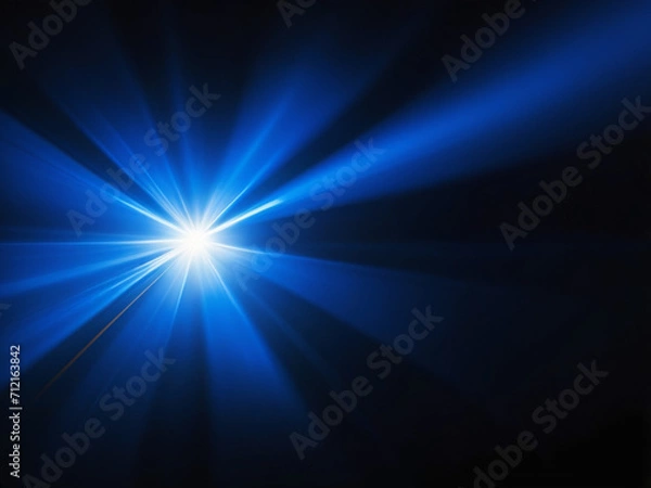 Fototapeta Colorful Lens flare light pattern black background light flare effect 