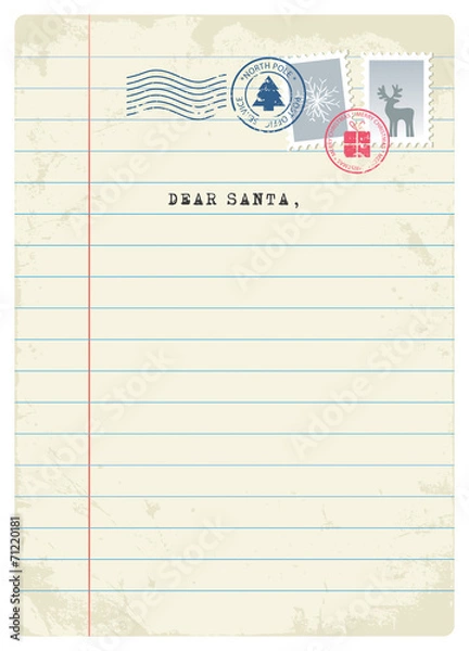 Obraz Letter to Santa