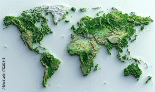 Fototapeta world map