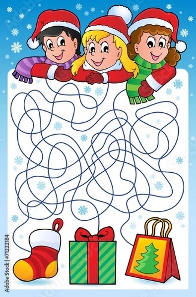 Obraz Maze 10 with Christmas theme