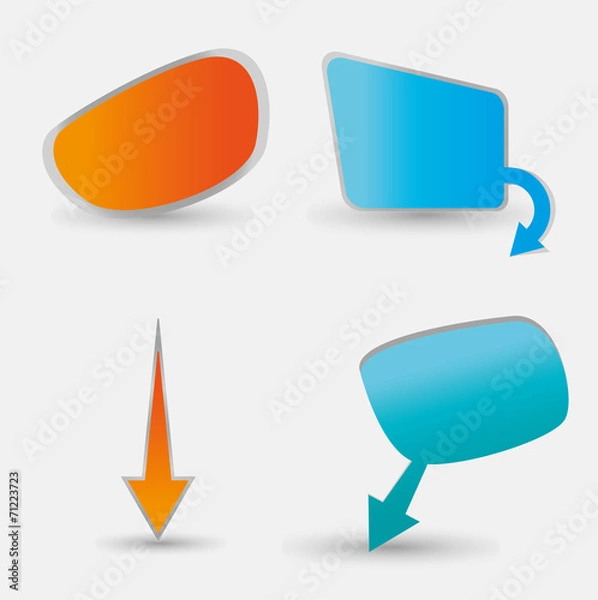 Obraz Template, vector eps10 illustration set