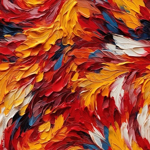 Obraz Abstract seamless pattern with oil paint texture