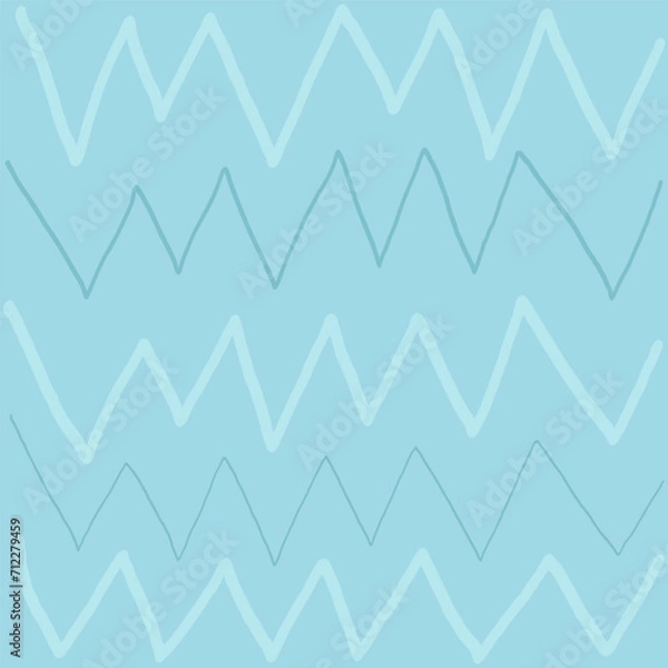 Fototapeta blue, pale, grey, green background with zig zag texture effect, weave plaid style fine broken lines. Irregular check repeat pattern. Square diagonal shape, grunge noise texture, distortion. Use for
