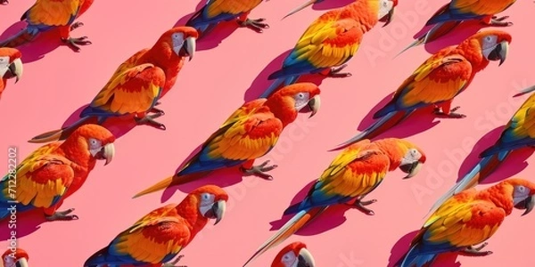 Fototapeta Parrot pattern background