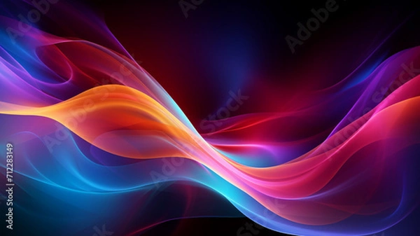 Fototapeta colorful wave abstract background