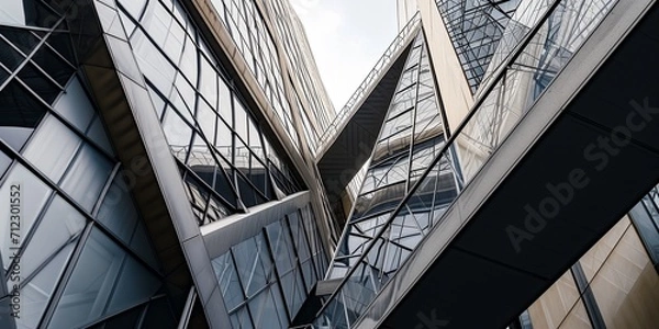 Obraz modern geometric architectural forms