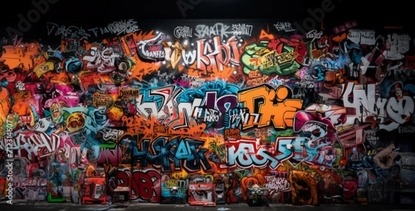 Obraz graffiti on wall