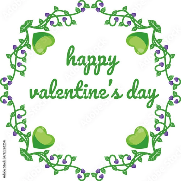 Fototapeta Valentines Day Background Design with Heart Stickers Scattered