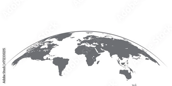 Fototapeta Globe vector art in dark background