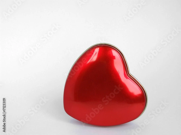 Fototapeta red hearts against white background