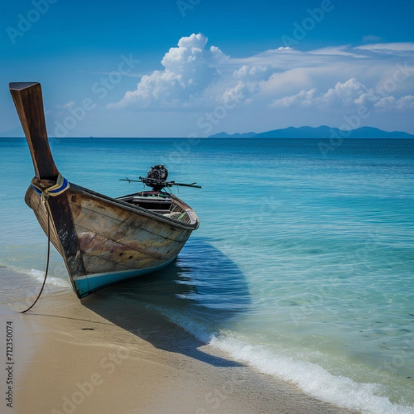 Obraz boat on the beach