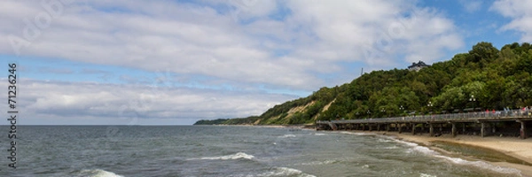 Fototapeta На берегу Балтийского моря в ветренный день