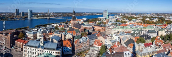 Obraz Old town Riga panorama