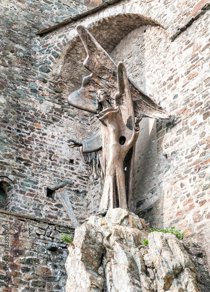 Fototapeta Statue of Saint Michael the Archangel, Torino, Italy