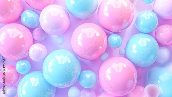 Fototapeta Bunte 3D Kugeln.