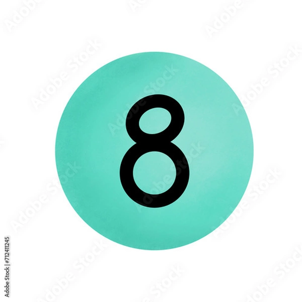 Obraz number eight ball