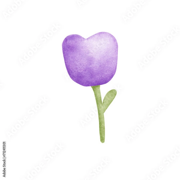 Obraz pink heart shaped flower