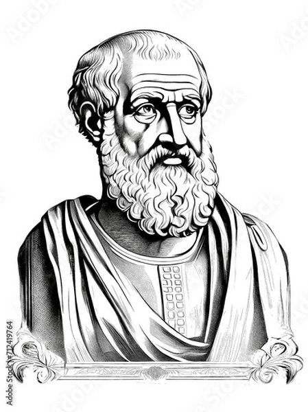 Fototapeta Aristotle Greek philosopher, generative AI