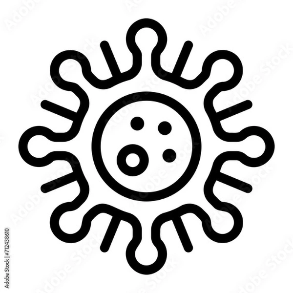 Obraz sti virus line icon