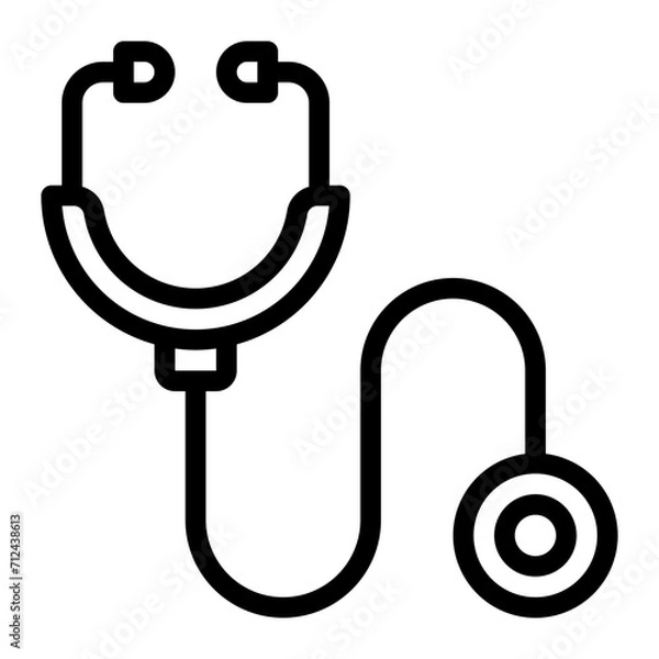 Obraz stethoscope line icon