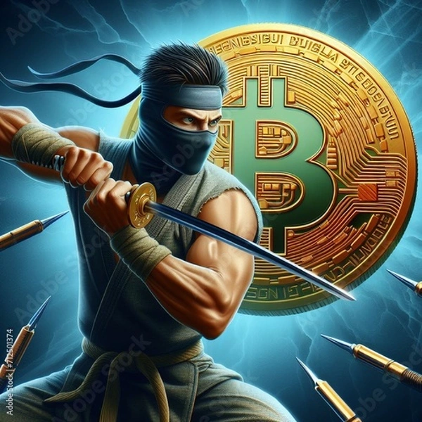 Obraz Bitcoin 2 ninja warrior