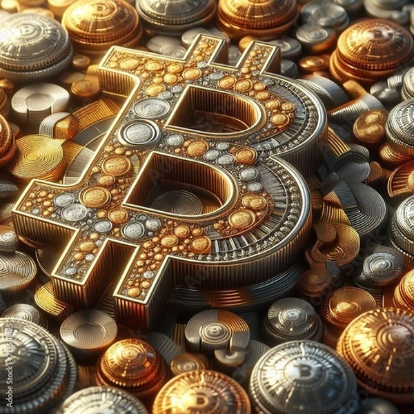 Obraz Bitcoin, bitcoin, btc, blockchain, mineração, carteira, satoshi, criptomoeda, hash, transação, nó, endereço, chave privada, chave pública, exchange, halving, faucet, fork