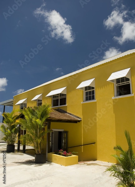 Obraz barbados yellow house