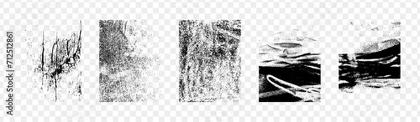 Obraz Rough Grain Texture Overlays in Vector format for Distressing and Adding Texture