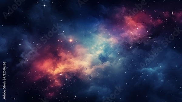 Obraz Galexy and star Look like a dreamy Background