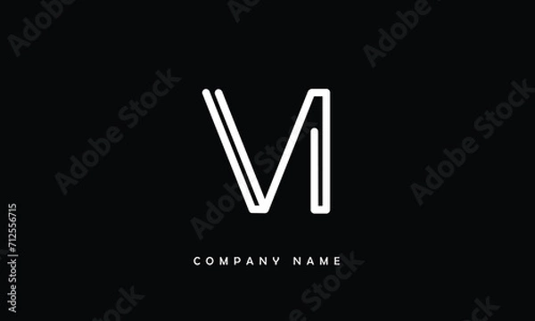 Obraz VI, IV, V, I Abstract Letters Logo Monogram
