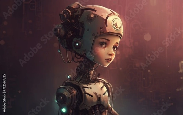 Obraz girl robot 