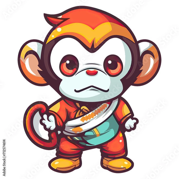 Obraz colorful illustratio for shirt stamp or diecut stickers