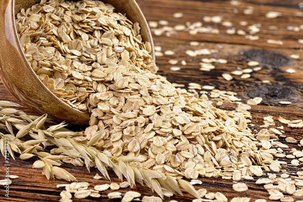 Obraz Rozsypane płatki owsiane