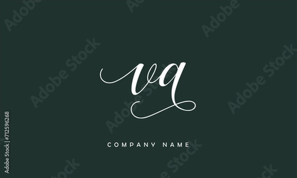 Obraz VA, AV, V, A Abstract Letters Logo Monogram