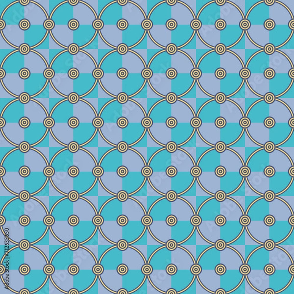 Obraz Square composition, seamless geometric pattern, classic style, vector image