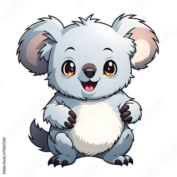 Obraz A Cute Koala Illustration with Transparent Background