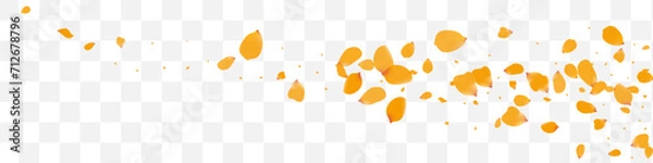 Fototapeta Yellow Peach Flying Vector Transparent Panoramic