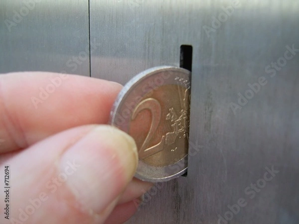 Fototapeta geldeinwurf