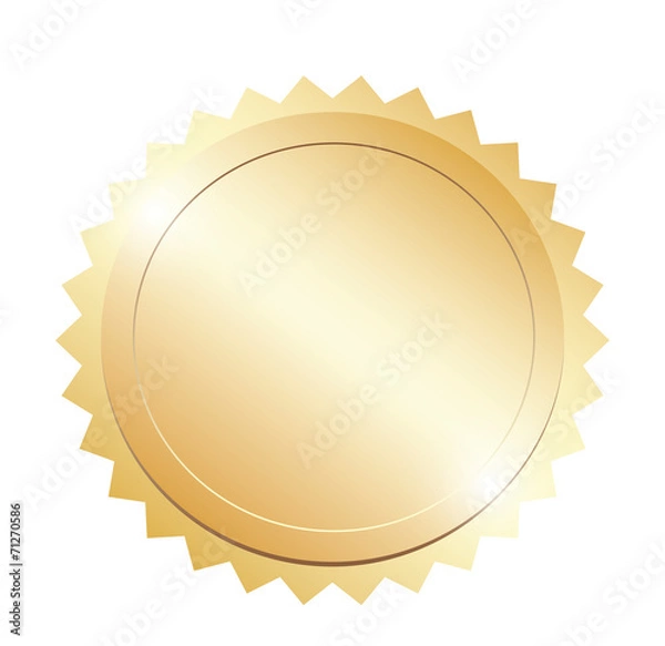 Obraz Blank gold token