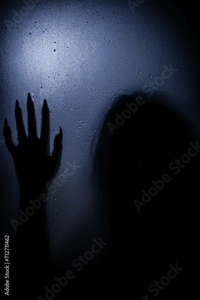 Obraz person in the darkness