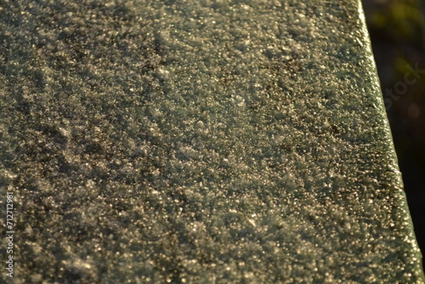 Obraz water drops on the ground