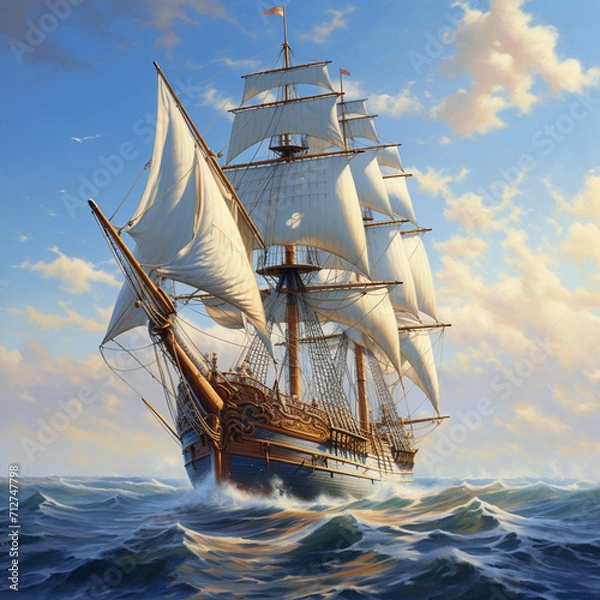 Obraz ship in the sea