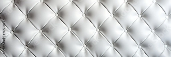 Fototapeta Stylish and elegant white leather texture background with fashionable captions and text space