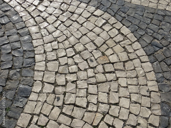 Fototapeta Detail of Rossio Square, Lisbon