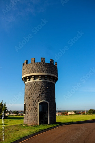 Fototapeta Castle on the side of the highway, in the interior of the state of Paraná, Brazil.