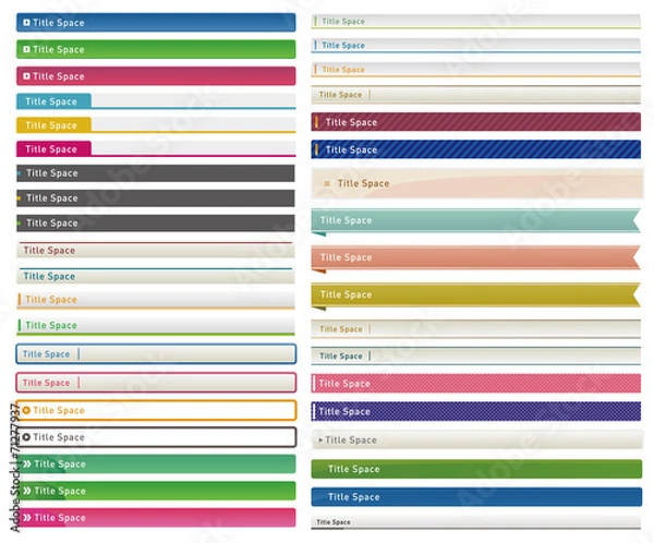 Obraz 見出し・タイトル・帯・デザイン素材