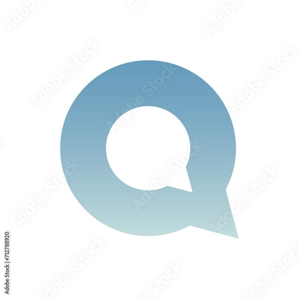 Fototapeta Monogram Q design vector logo. Monogram initial letter mark Q logo design. Monogram design vector logo. Monogram initial letter mark Q logo design. Simple Q monogram. Monogram Q design logo