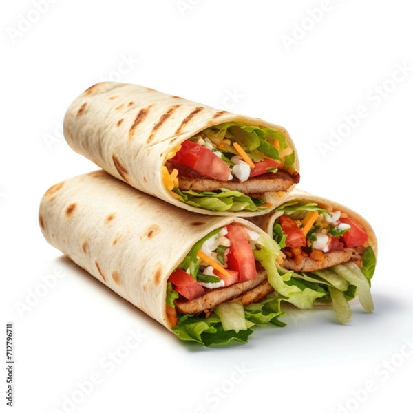 Fototapeta Wraps isolated on white background